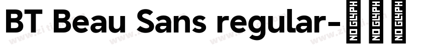 BT Beau Sans regular字体转换